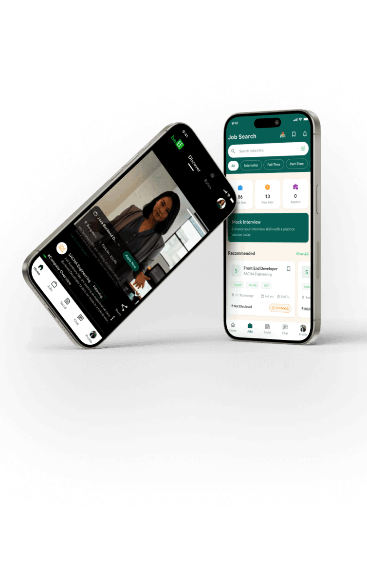 bell.careers Mobile App Mockup
